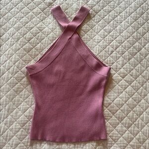 Double Zero Mauve Knit Halter